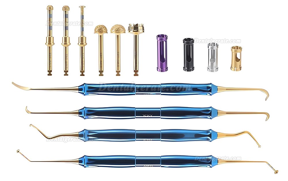 Implant Sinus-Lift Kit (DASK Kit) mit Implantat-Bohrstoppern und Sterilisationsbox